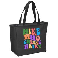Retro Mike Who Cheese Hairy Zip Tote Bag