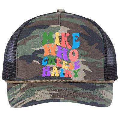 Retro Mike Who Cheese Hairy Retro Rope Trucker Hat Cap