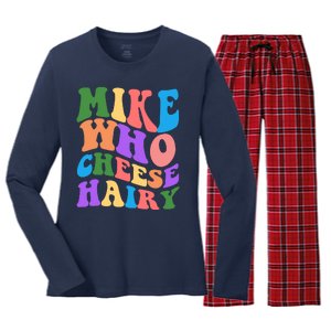 Retro Mike Who Cheese Hairy Women's Long Sleeve Flannel Pajama Set 