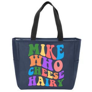 Retro Mike Who Cheese Hairy Zip Tote Bag