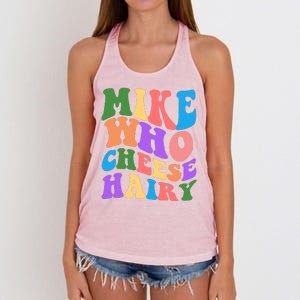 Retro Mike Who Cheese Hairy Women's Knotted Racerback Tank