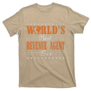 Retro Motif Worlds Best Revenue Agent T-Shirt