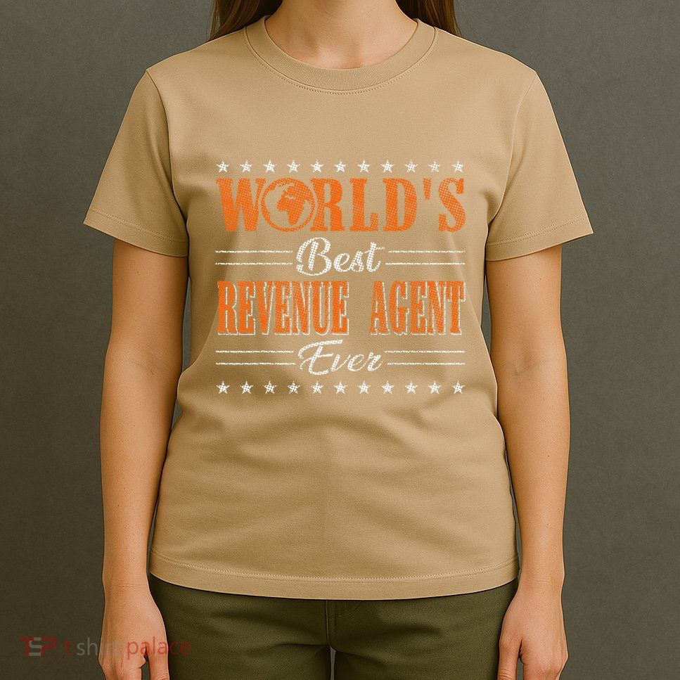 Retro Motif Worlds Best Revenue Agent T-Shirt