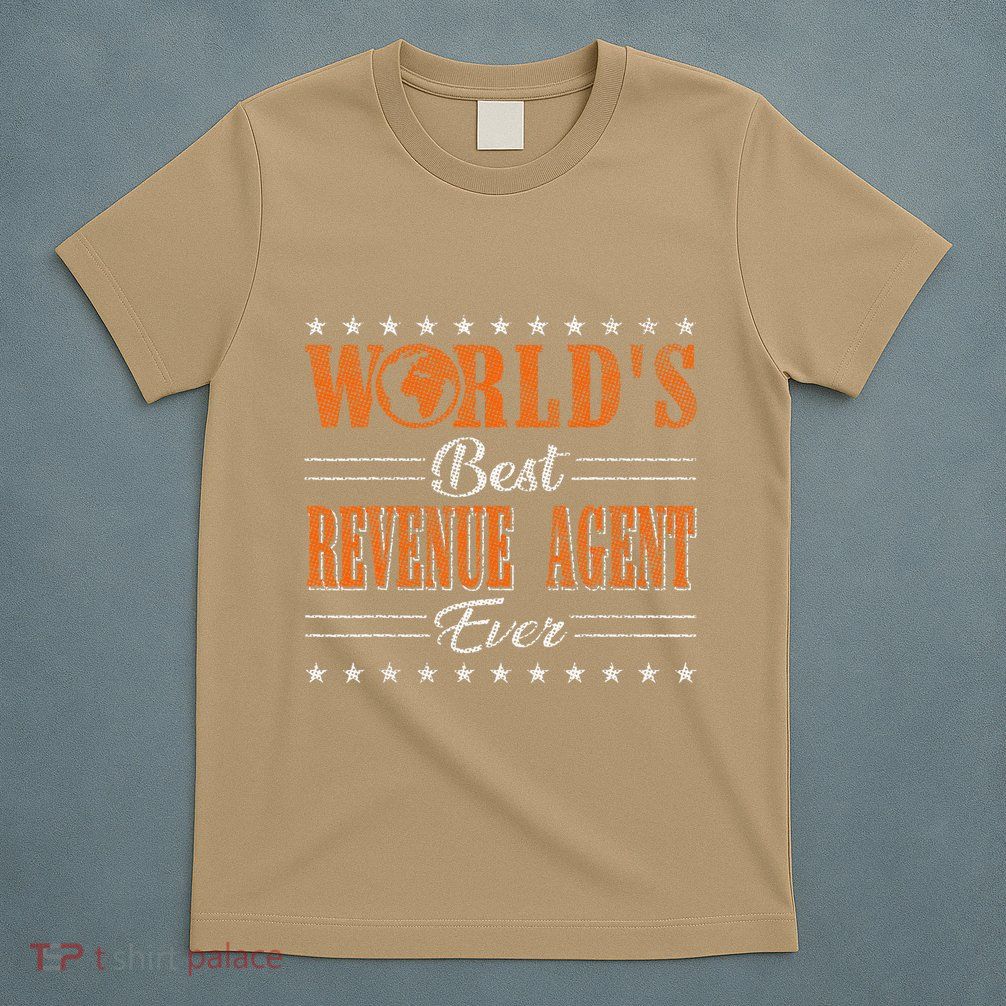 Retro Motif Worlds Best Revenue Agent T-Shirt