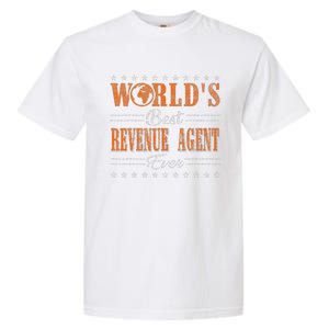 Retro Motif Worlds Best Revenue Agent Garment-Dyed Heavyweight T-Shirt