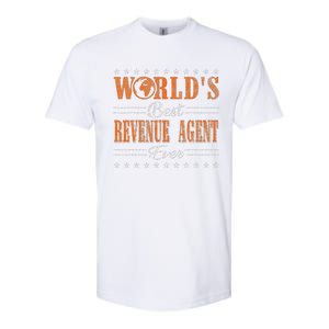 Retro Motif Worlds Best Revenue Agent Softstyle CVC T-Shirt