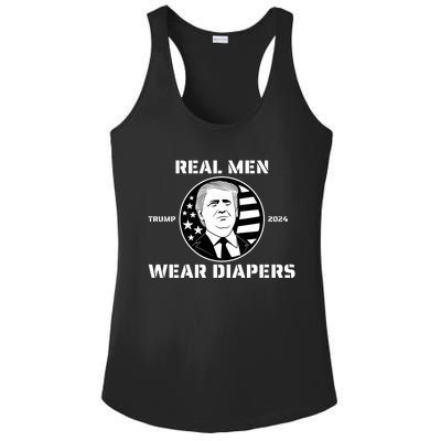 Real Man Wear Diapers Trump 2024 Ladies PosiCharge Competitor Racerback Tank