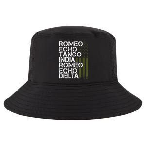 RETIRED Military  Wo Phonetic Alphabet Retirement Cool Comfort Performance Bucket Hat