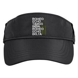 RETIRED Military  Wo Phonetic Alphabet Retirement Adult Drive Performance Visor