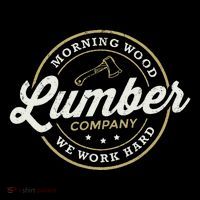 Retro M.O.R.N.I.N.G W.O.O.D Lumber Company Camping Woodman T-Shirt