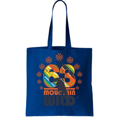 Retro Mountain Wild Skiing Ski Gift Tote Bag