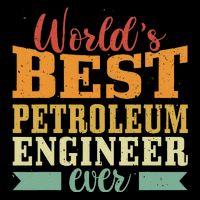 Retro Motif Worlds Best Petroleum Engineer Cooling Performance Crew T-Shirt