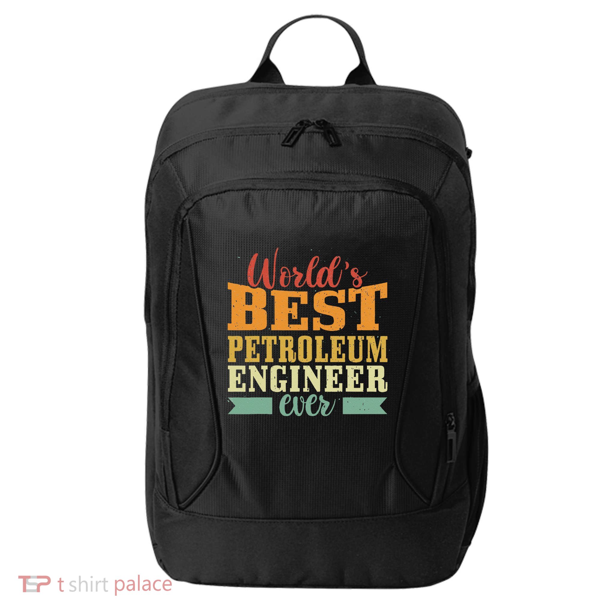 Retro Motif Worlds Best Petroleum Engineer City Backpack