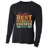 Retro Motif Worlds Best Petroleum Engineer Cooling Performance Long Sleeve Crew