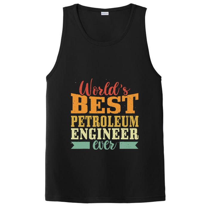 Retro Motif Worlds Best Petroleum Engineer PosiCharge Competitor Tank