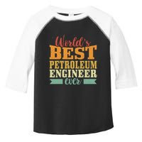 Retro Motif Worlds Best Petroleum Engineer Toddler Fine Jersey T-Shirt