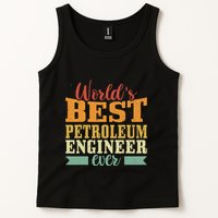 Retro Motif Worlds Best Petroleum Engineer Tank Top