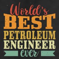 Retro Motif Worlds Best Petroleum Engineer Golf Towel