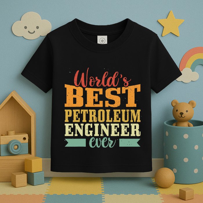 Retro Motif Worlds Best Petroleum Engineer Toddler T-Shirt