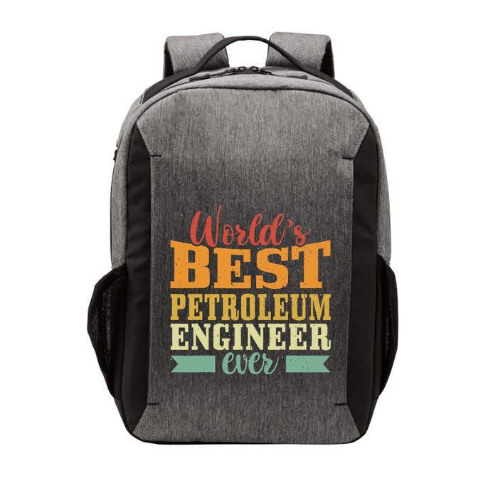 Retro Motif Worlds Best Petroleum Engineer Vector Backpack