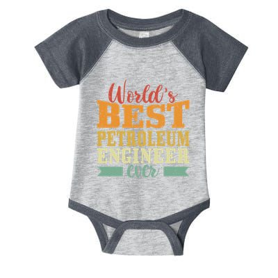 Retro Motif Worlds Best Petroleum Engineer Infant Baby Jersey Bodysuit