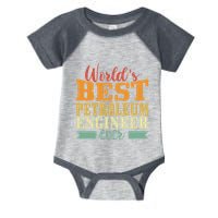 Retro Motif Worlds Best Petroleum Engineer Infant Baby Jersey Bodysuit