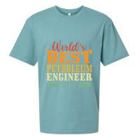 Retro Motif Worlds Best Petroleum Engineer Sueded Cloud Jersey T-Shirt