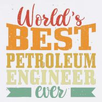 Retro Motif Worlds Best Petroleum Engineer Garment-Dyed Sweatshirt