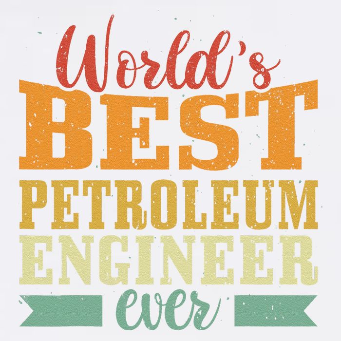 Retro Motif Worlds Best Petroleum Engineer Garment-Dyed Sweatshirt
