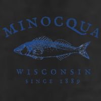 Retro Minocqua Wisconsin Fishing 11oz C Handle Ceramic Mug