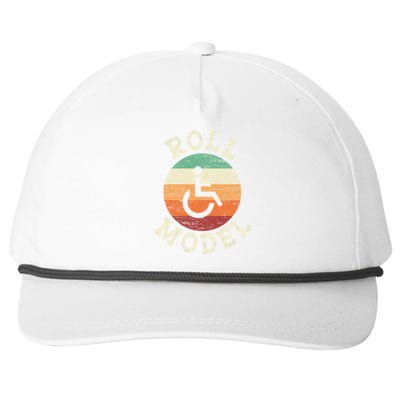 Role Model Wheelchair User Handicap Ampu PWD Disabled Snapback Five-Panel Rope Hat