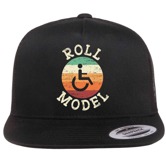 Role Model Wheelchair User Handicap Ampu PWD Disabled Flat Bill Trucker Hat