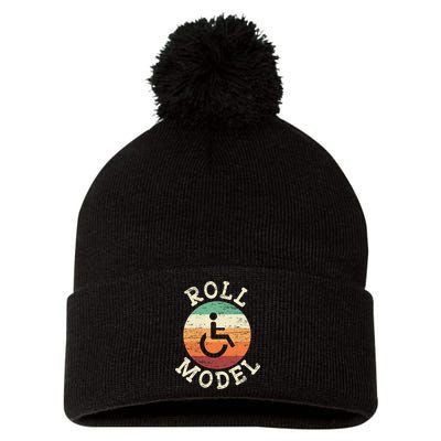 Role Model Wheelchair User Handicap Ampu PWD Disabled Pom Pom 12in Knit Beanie