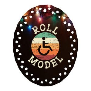 Role Model Wheelchair User Handicap Ampu PWD Disabled Ceramic Oval Ornament