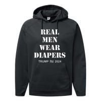 Real Me.N Wear Diapers Trump 2024 Performance Fleece Hoodie