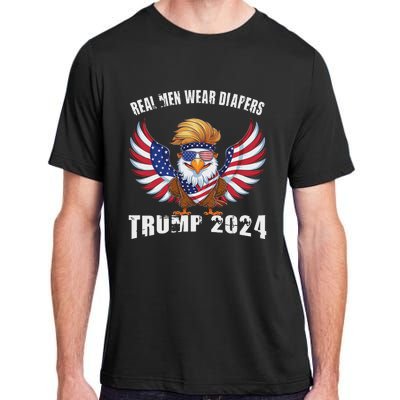 Real M.E.N Wear Diapers Trump 2024 Meme Adult ChromaSoft Performance T-Shirt