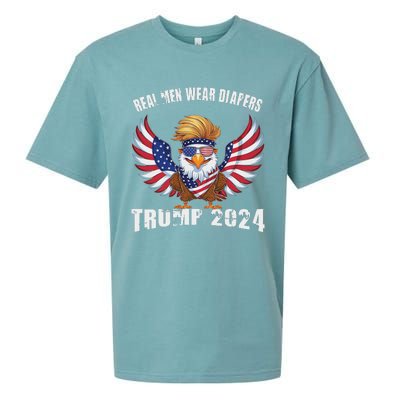 Real M.E.N Wear Diapers Trump 2024 Meme Sueded Cloud Jersey T-Shirt