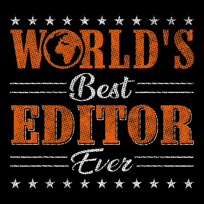 Retro Motif Worlds Best Editor Baby Bodysuit