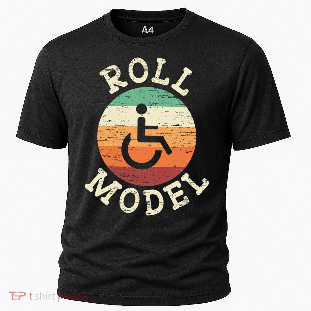 Role Model Wheelchair User Handicap Ampu PWD Disabled Cooling Performance Crew T-Shirt