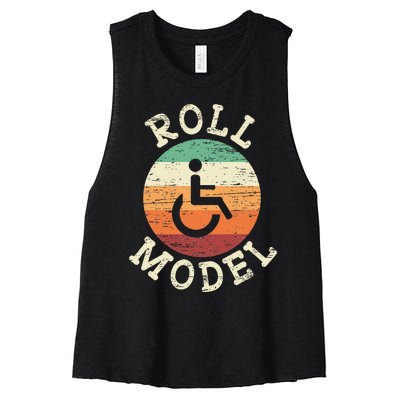 Role Model Wheelchair User Handicap Ampu PWD Disabled Women's Racerback Cropped Tank