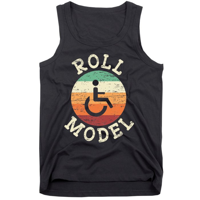 Role Model Wheelchair User Handicap Ampu PWD Disabled Tank Top