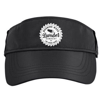Retro Morning Wood Lumber Company Camping Woodman Adult Drive Performance Visor