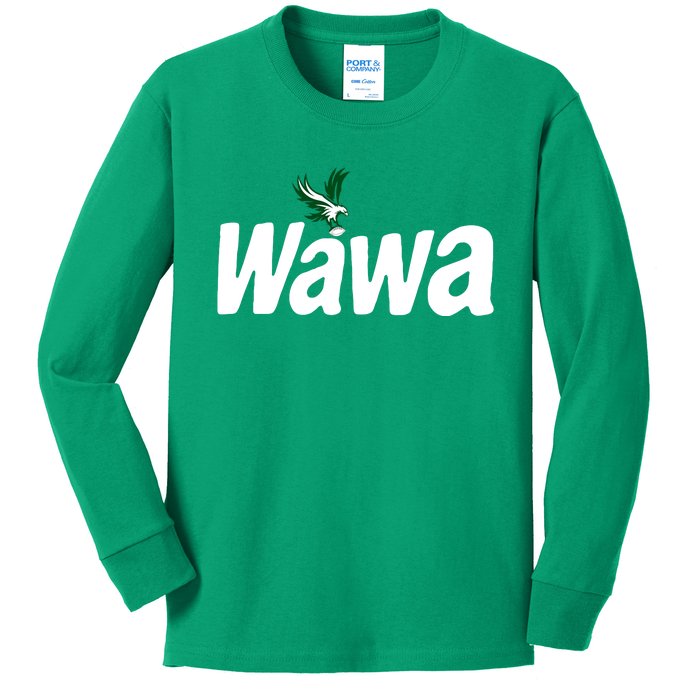 Rob Mcelhenney Wawa Philadelphia Funny Football Kids Long Sleeve Shirt