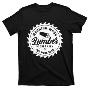 Retro Morning Wood Lumber Company Camping Woodman T-Shirt