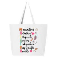 Retro Maestra Word Teach Love Inspire Spanish Teacher 25L Jumbo Tote