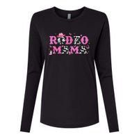 Rodeo Mama Western Cowgirl Rodeo Party Bday Girl Party Womens Cotton Relaxed Long Sleeve T-Shirt