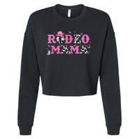 Rodeo Mama Western Cowgirl Rodeo Party Bday Girl Party Cropped Pullover Crew