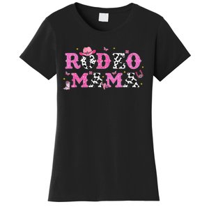 Rodeo Mama Western Cowgirl Rodeo Party Bday Girl Party Women's T-Shirt