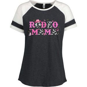 Rodeo Mama Western Cowgirl Rodeo Party Bday Girl Party Enza Ladies Jersey Colorblock Tee