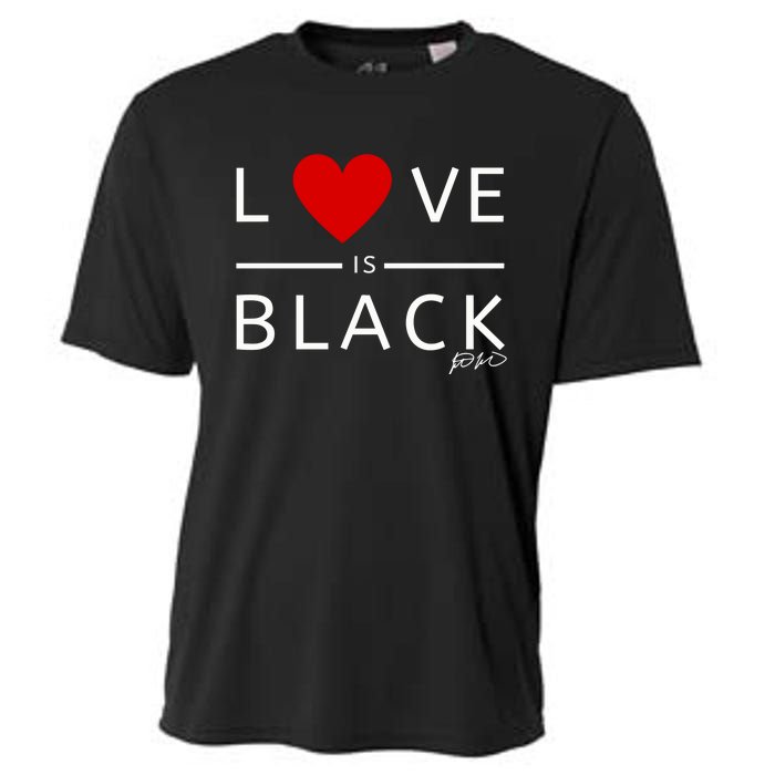 Rashad Mooreman Wearing Love Is Black Cooling Performance Crew T-Shirt